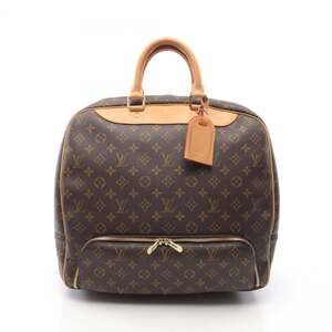 LOUIS VUITTON Authentic Brown Monogram Leather Boston Bag